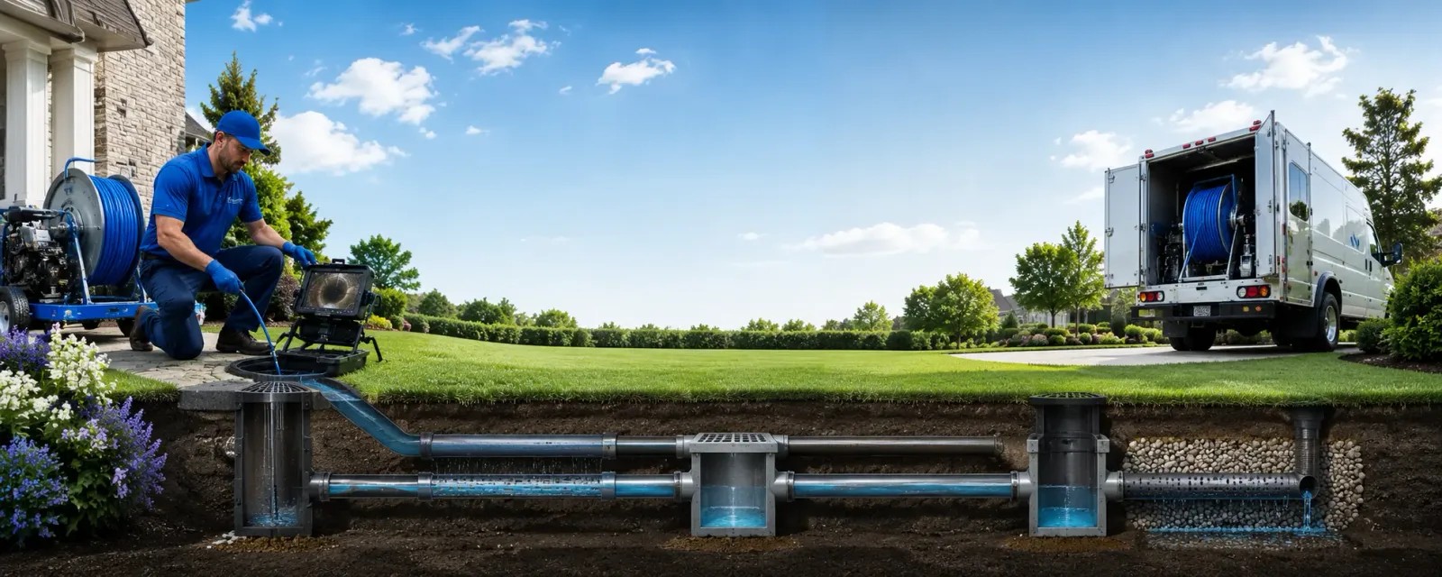 Outdoor drain cleaning information for Parryville, PA
